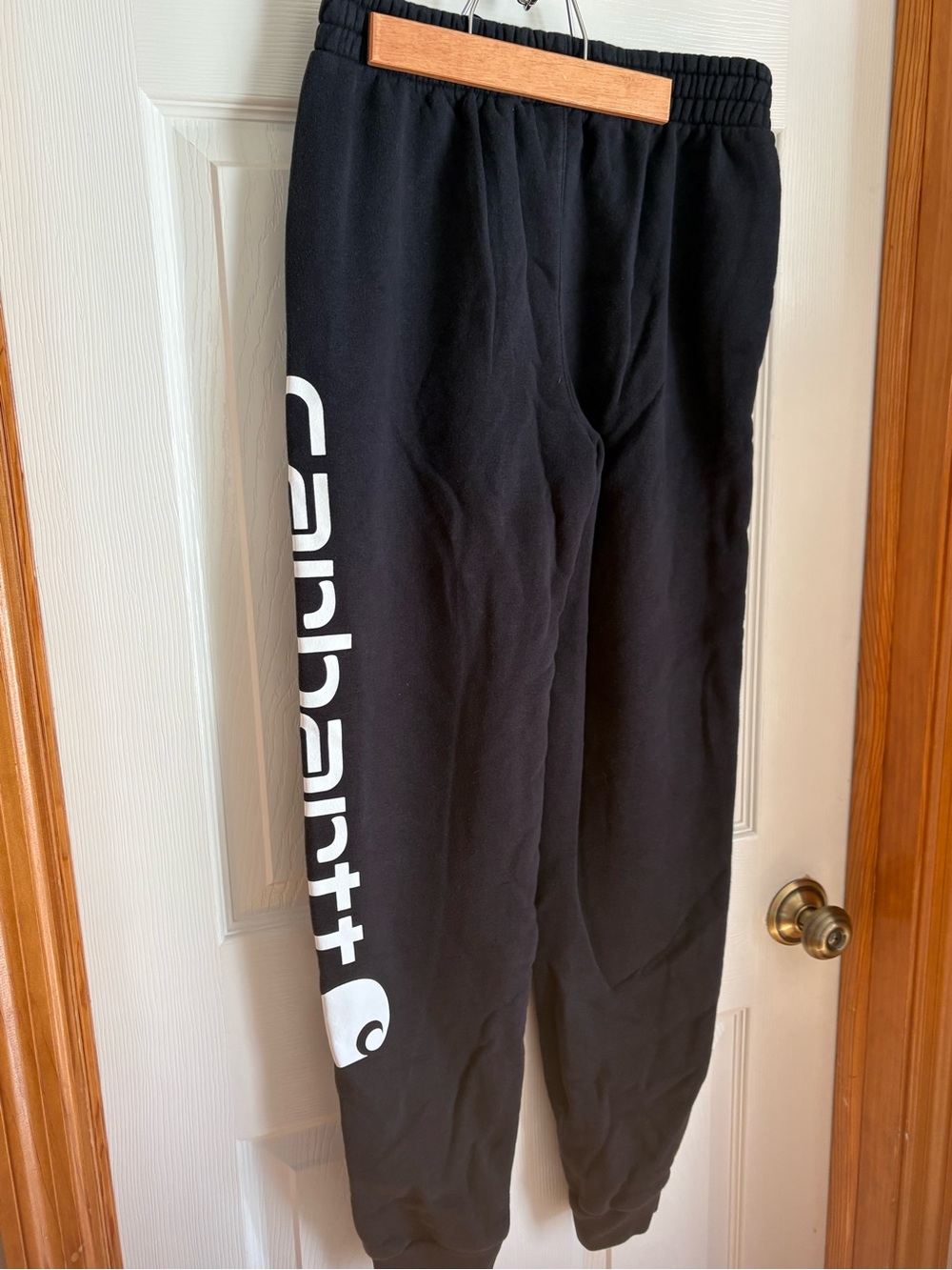 Carhartt Black Logo Sweatpants Youth L/G 14–16 – Like New